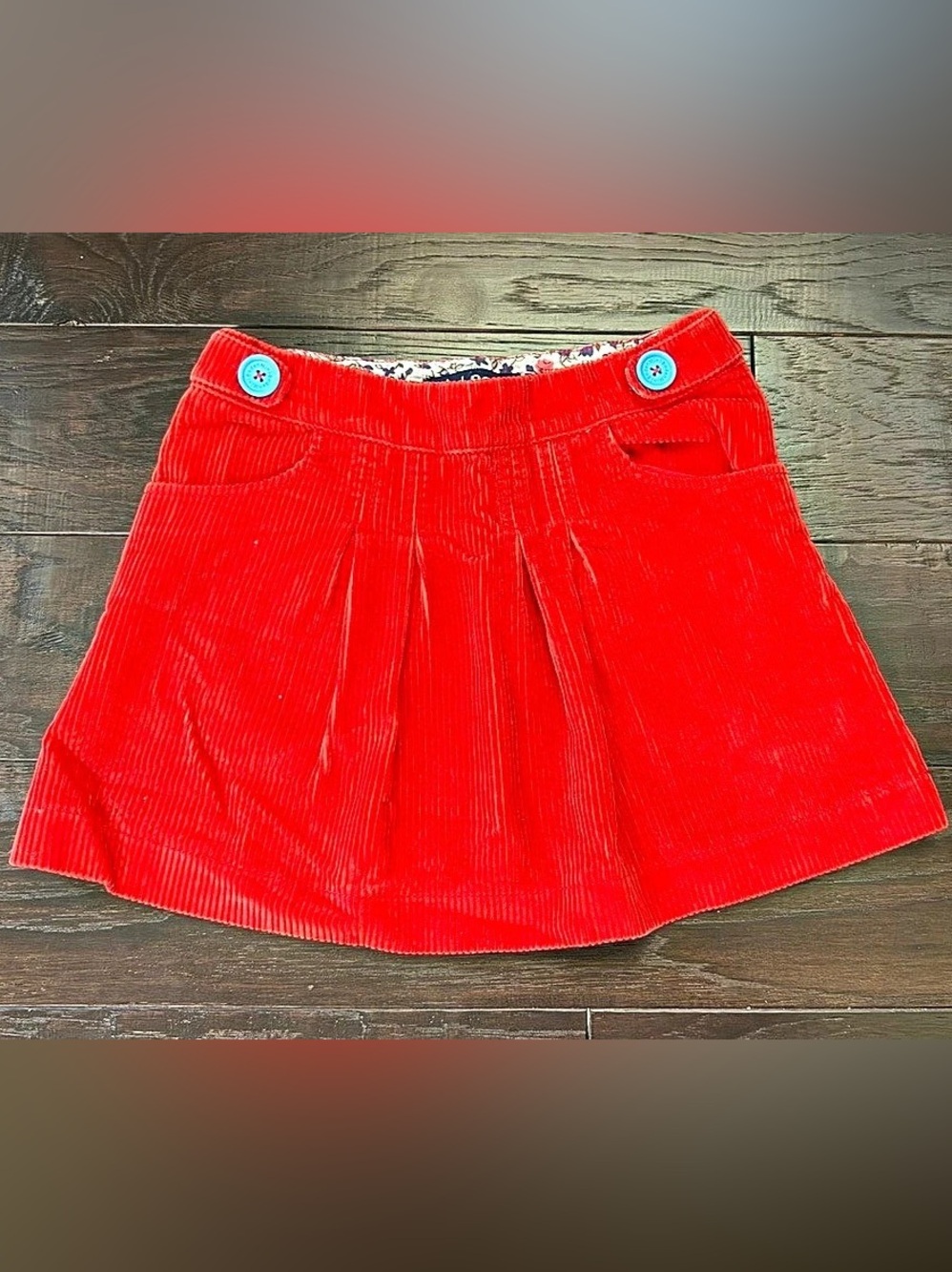 mini boden Corduroy Shorts in Red Girls 9-10Y Like New